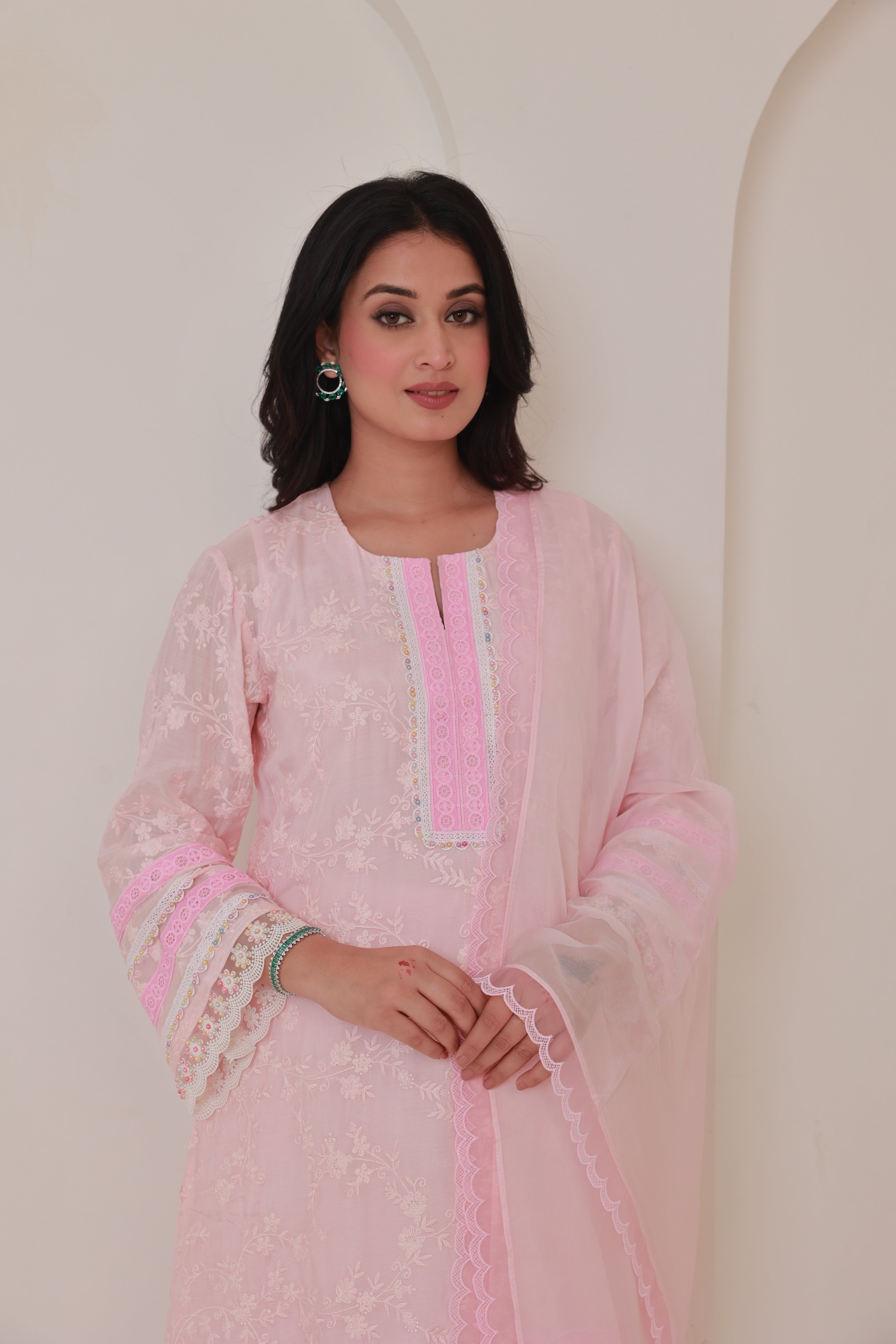 Blush Lucknowi Set