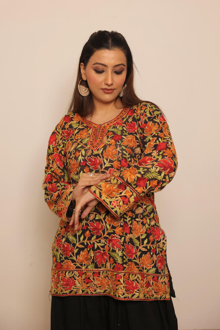 Kashmiri Work Georgette Kurta