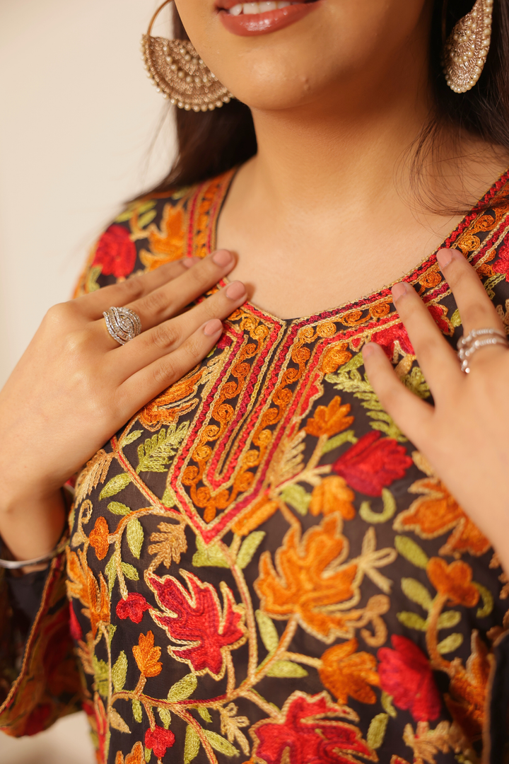 Kashmiri Work Georgette Kurta