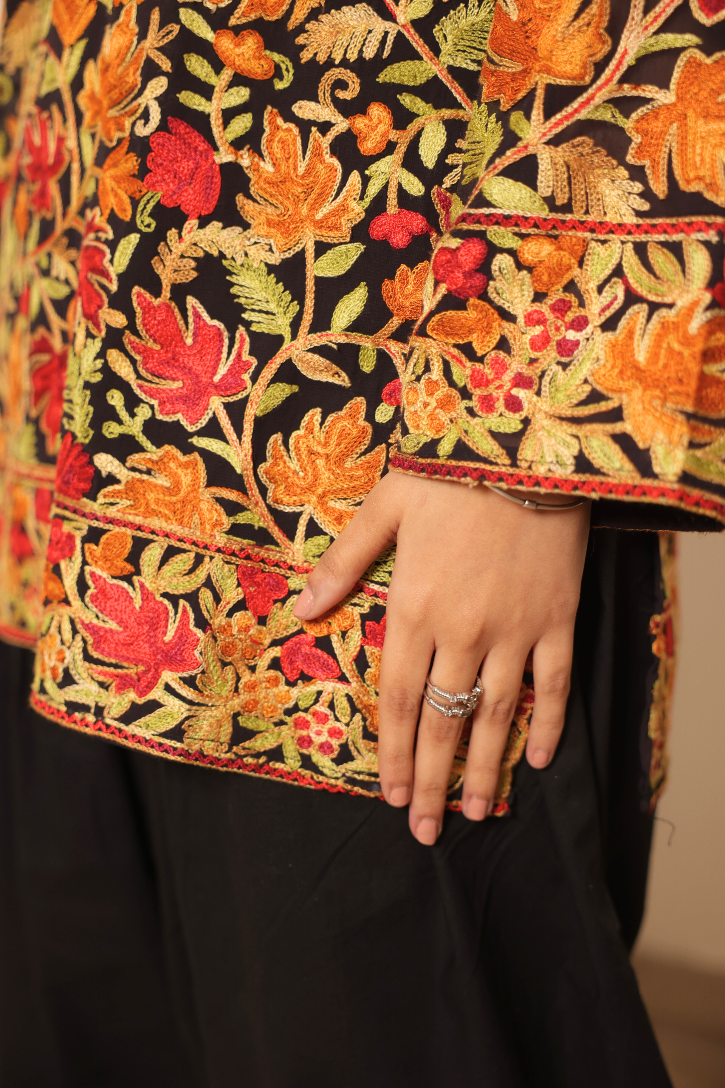 Kashmiri Work Georgette Kurta