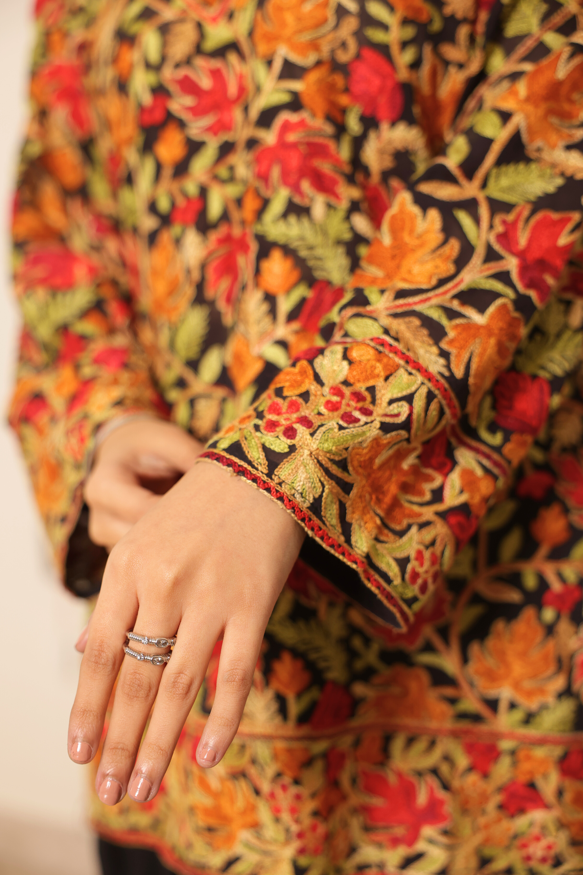 Kashmiri Work Georgette Kurta