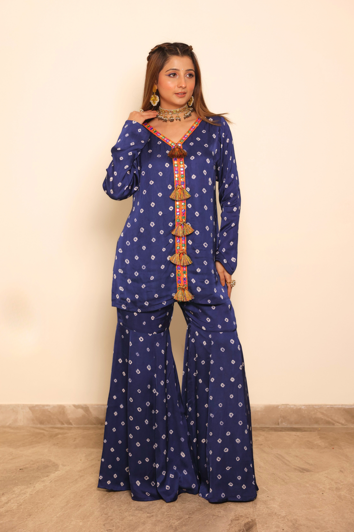 Bandhini Boho Sharara