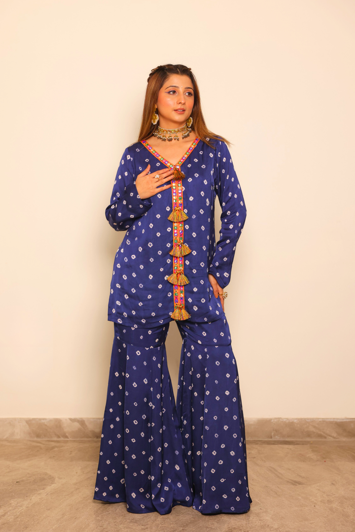 Bandhini Boho Sharara